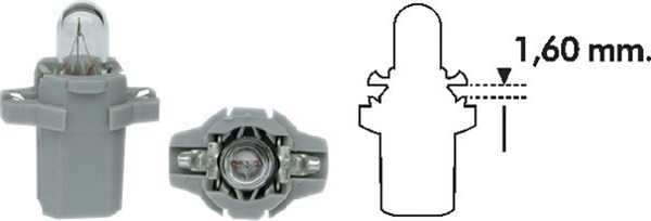Lyspære, instrumentbelysning - 003734100000 MAGNETI MARELLI - 009600530000, 007-997-061, 13597